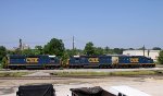 CSX 6138, 6140, & 2508 beside the turntable